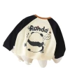 New pure cotton long-sleeved T-shirt for boys, spring and autumn children's and babies, casual and versatile cartoon base layer, small children's top Item Picture
